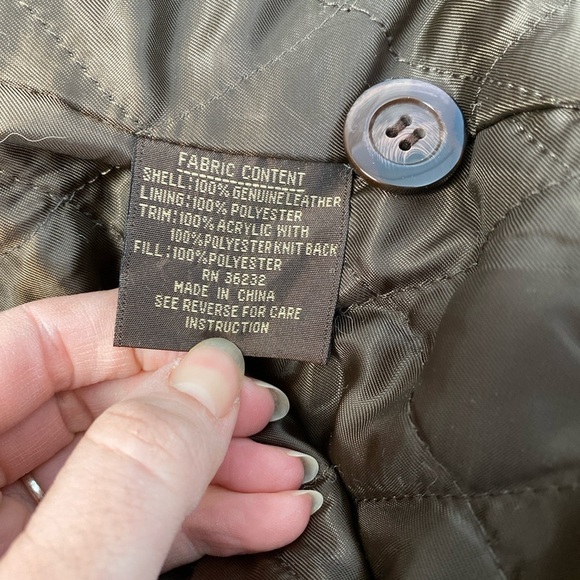 Vtg Y2K Penny Lane Coat Leather Faux Fur Jacket Large L Boho Hippie 70s 90s Funk - Picture 12 of 13